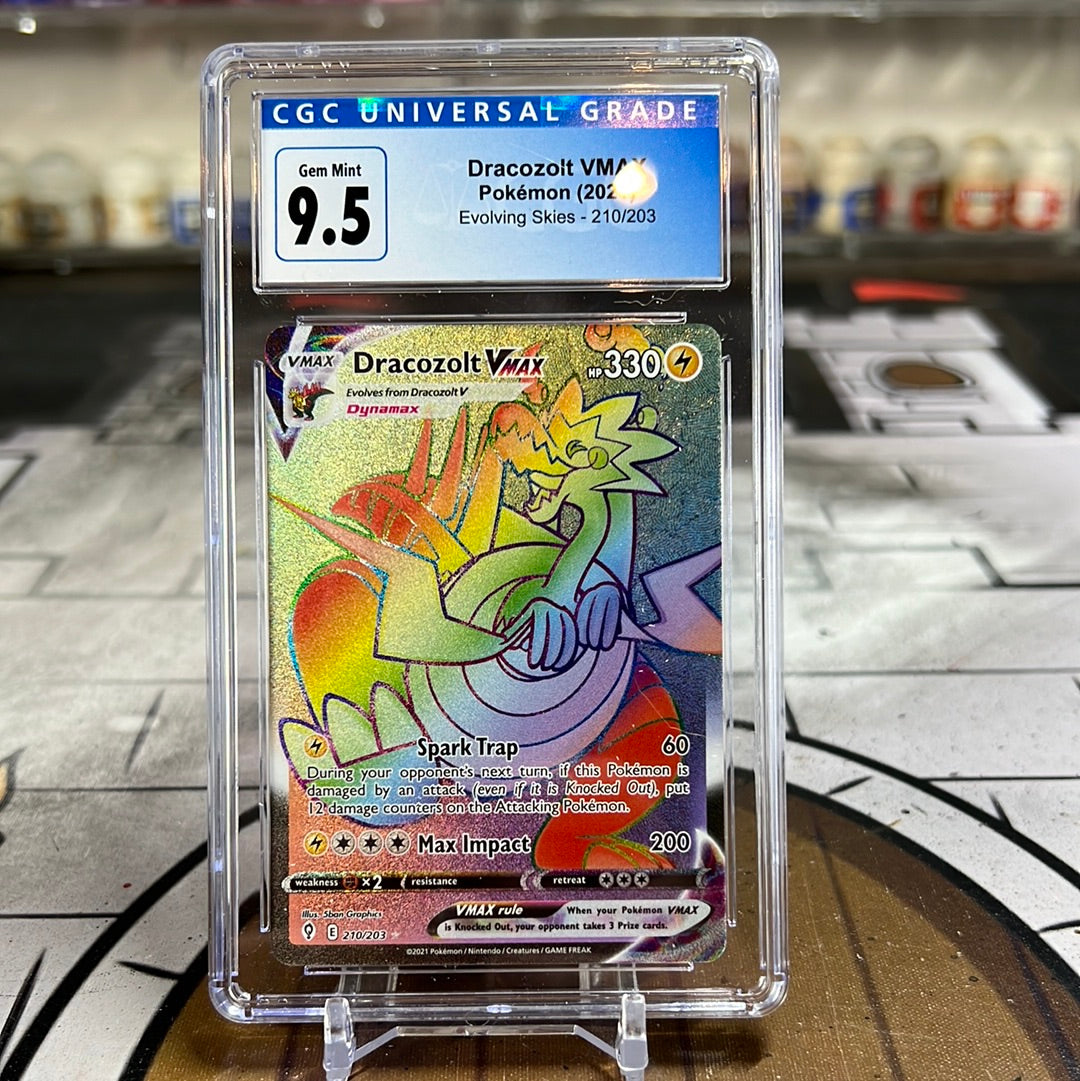 Pokémon: Dracozolt VMAX Rainbow Slab